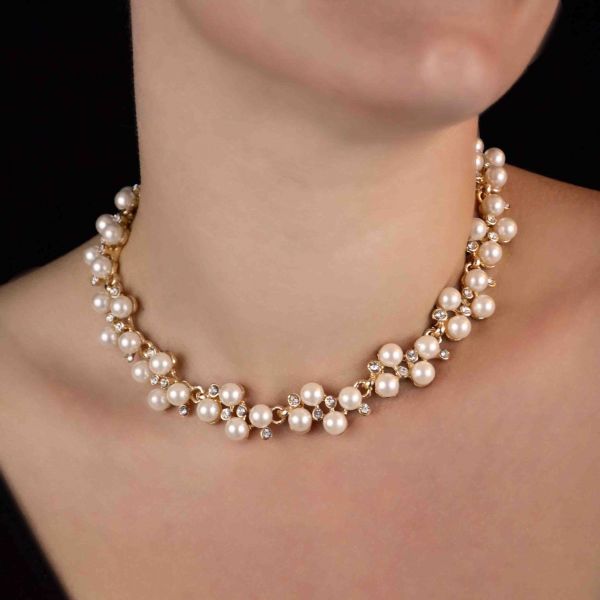 collier perle fantaisie femme
