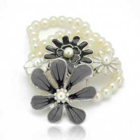 Bracelet "Flowers" en perles