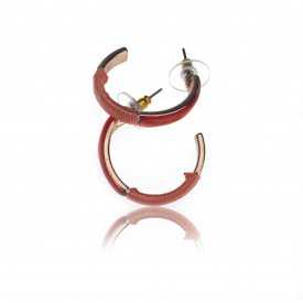 Boucles d'oreilles "Ikita - Cuivre" en métal cuivré et fil