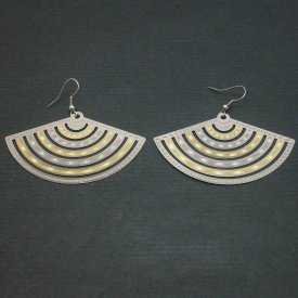 Boucles d'oreilles "Melpomène" en métal doré et argenté | Les Bijoux de Camille, bijoux fantaisie pas cher