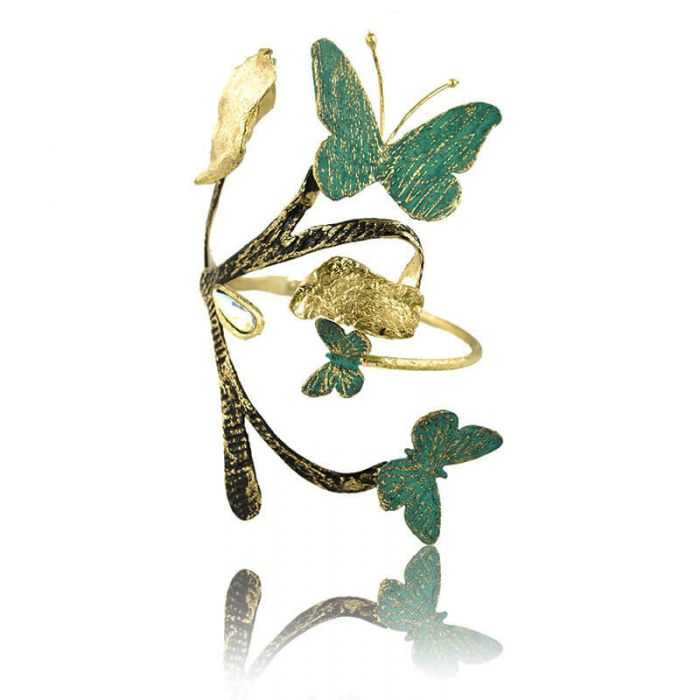 Bracelet "Opus 4 - Hermès" en métal doré peint
