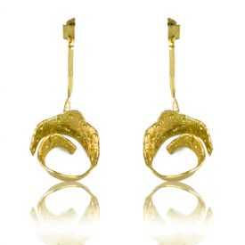 Boucles d'oreilles "Opus 4 - Hestia" en métal doré