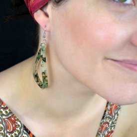 Boucles d'oreilles "Boucles - Liberty" en résine | Les Bijoux de Camille, bijoux fantaisie pas cher
