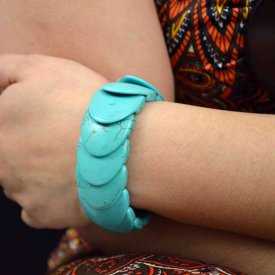 Bracelet "Turquoise - Embrasse" en turquoise | Les Bijoux de Camille, bijoux fantaisie pas cher
