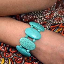 Bracelet "Turquoise - Joyau" en turquoise | Les Bijoux de Camille, bijoux fantaisie pas cher