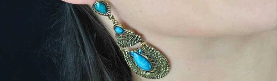 Bijoux fantaisie pas cher, boucles d'oreilles de forme orientale | Les Bijoux de Camille